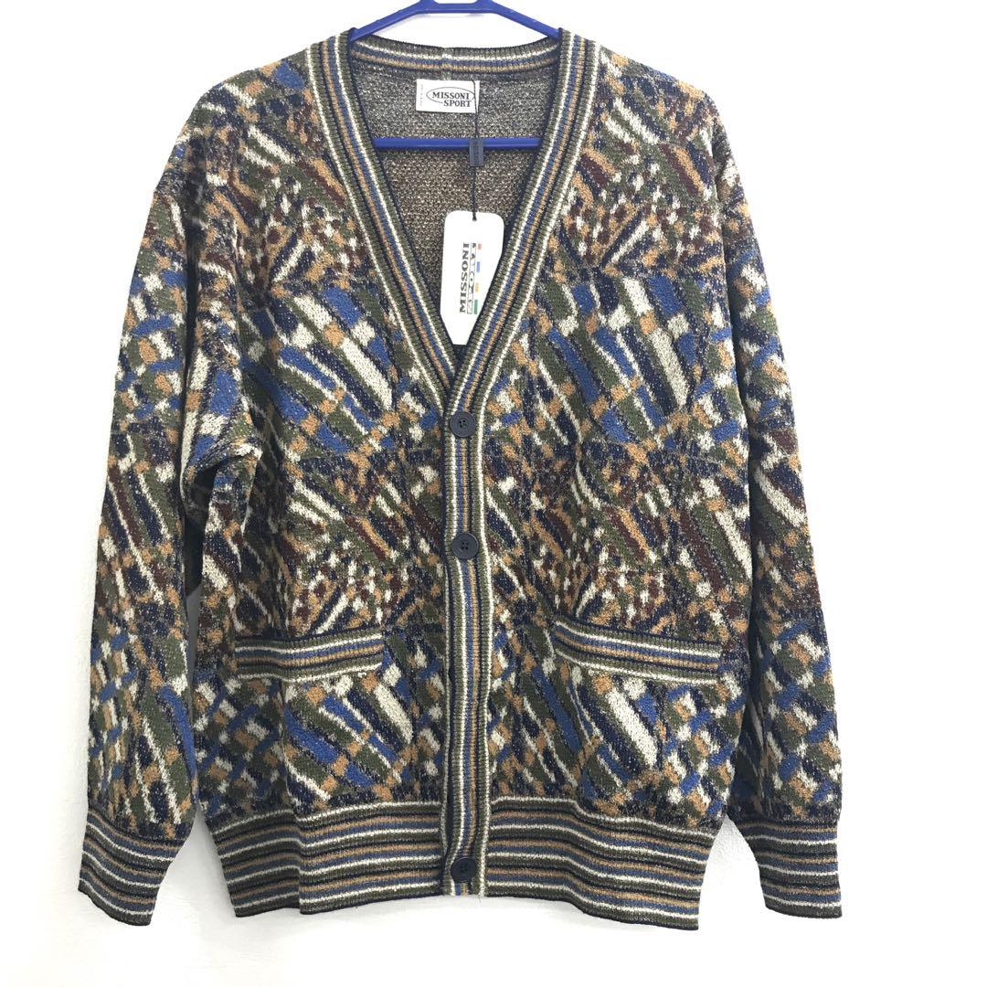 ■新品 MISSONI SPORT 総柄ニットカーディガン