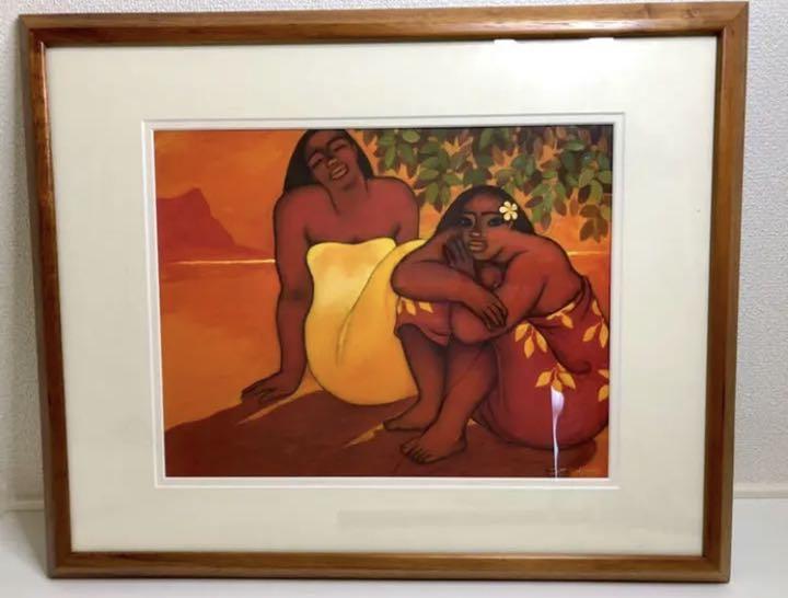 Tim Nguyen  ティム・グエン　女性　絵画　コアの木　額