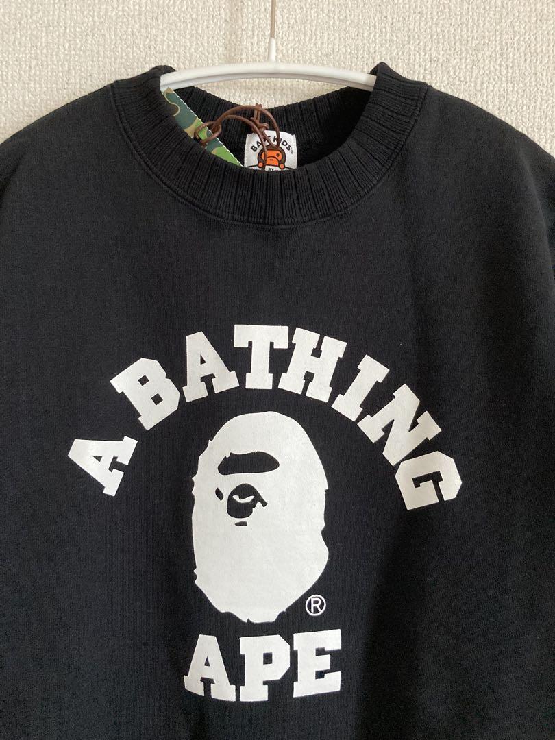 【福袋セール】の商品 新品タグ付き エイプ 160 裏起毛スウェット APE BATHING A トップス