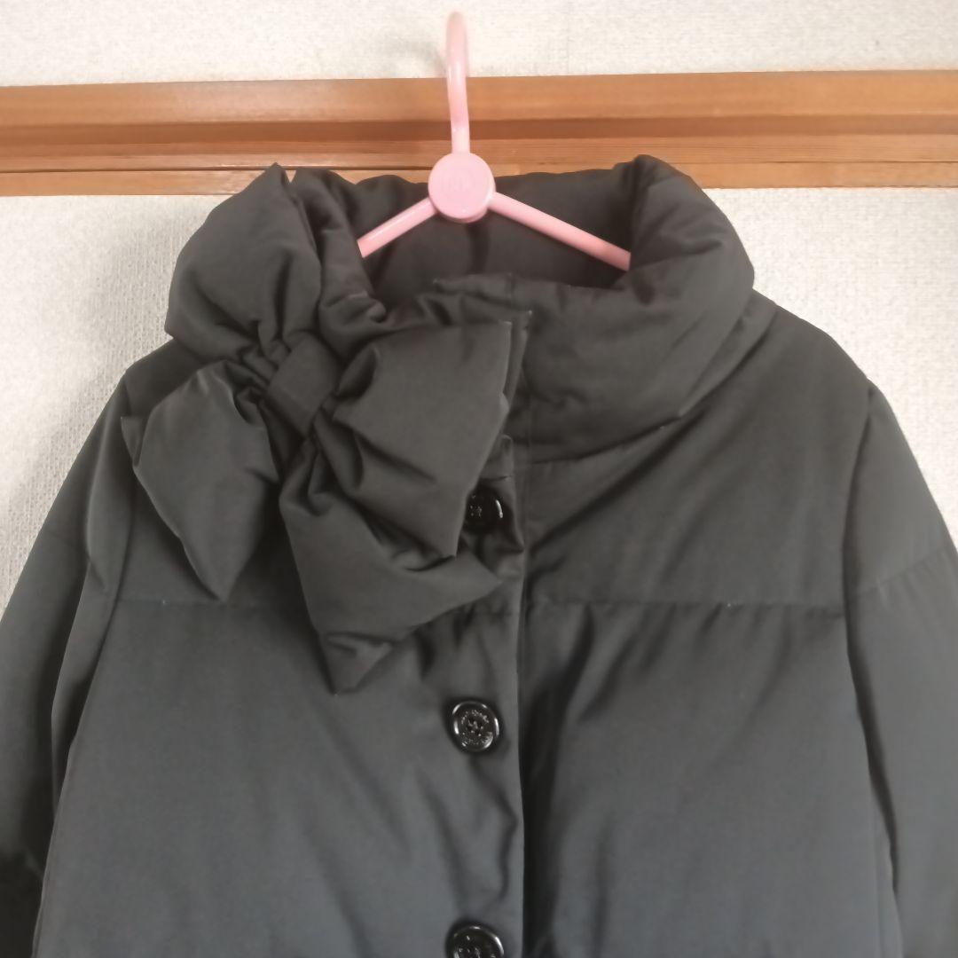 kate spadeリボン付き ブラック ダウンジャケット kate spadeリボン付き ブラック ダウンジャケット