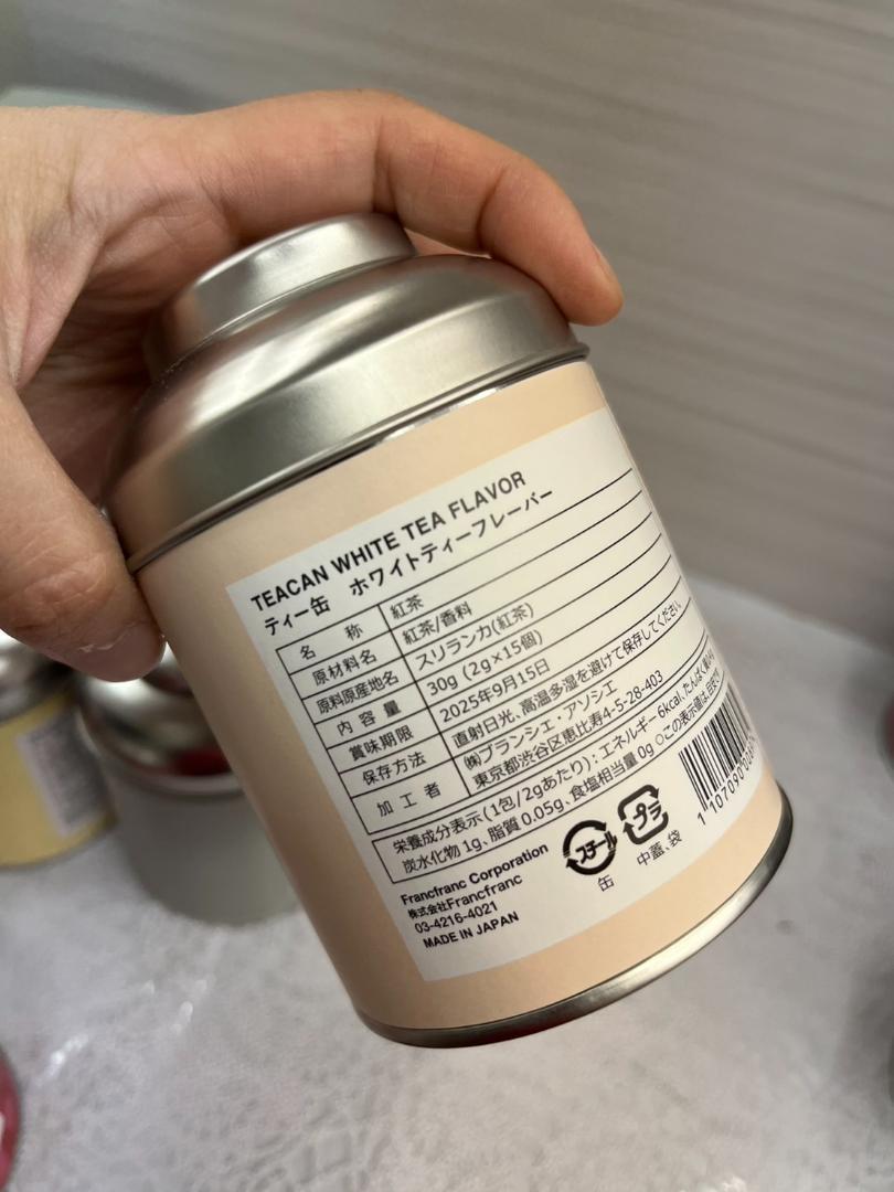 ★新品★Francfrancフランフラン　ティー缶　紅茶缶　ＢＯＸ　ＴＥＡ