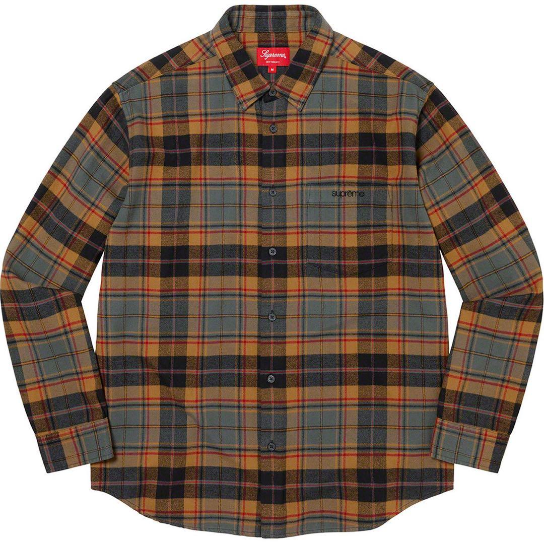 supreme plaid flannel shirt シュプリームM・SUPREME