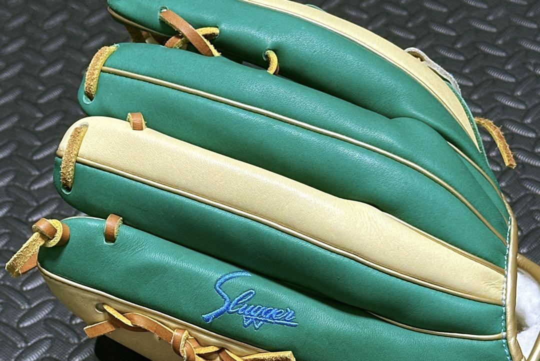 新品 湯揉み型付済み 久保田 スラッガー オーダー 軟式 外野手用 グローブ