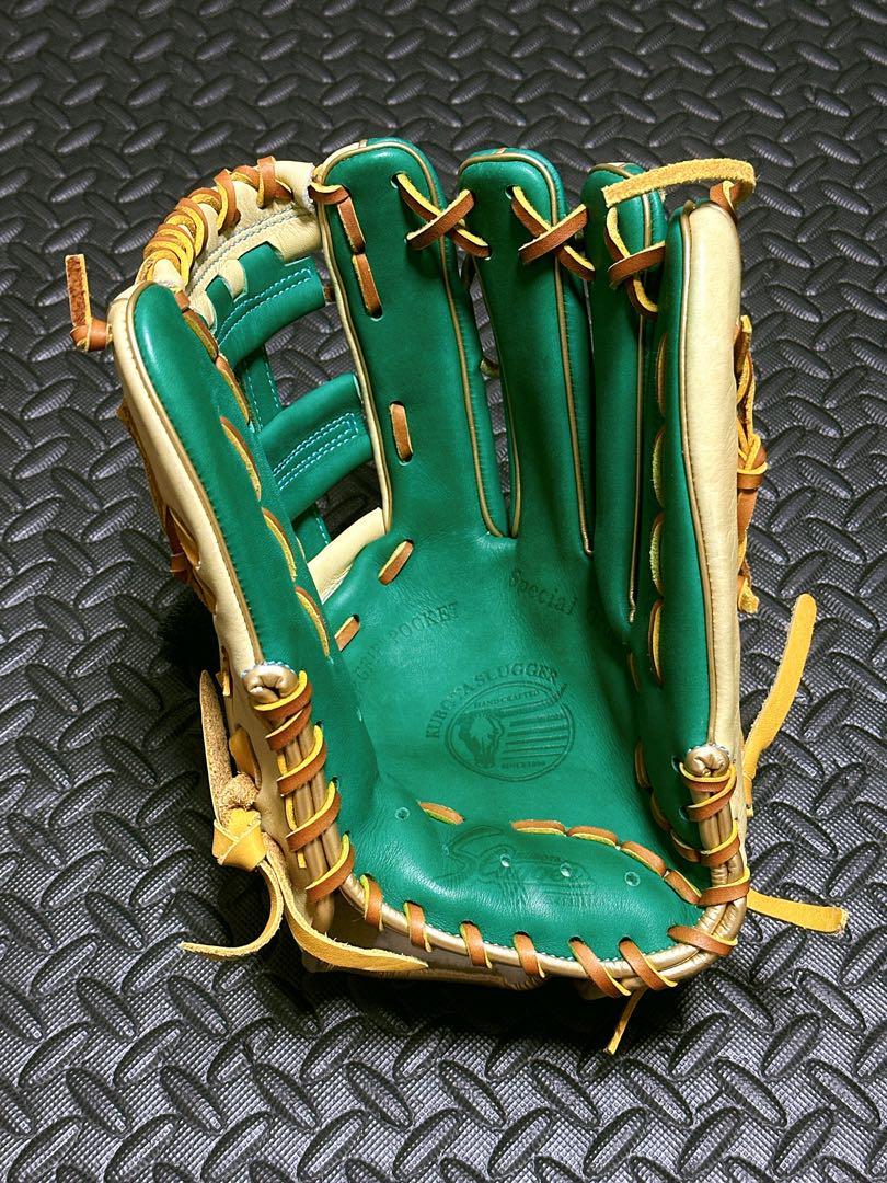 新品 湯揉み型付済み 久保田 スラッガー オーダー 軟式 外野手用 グローブ