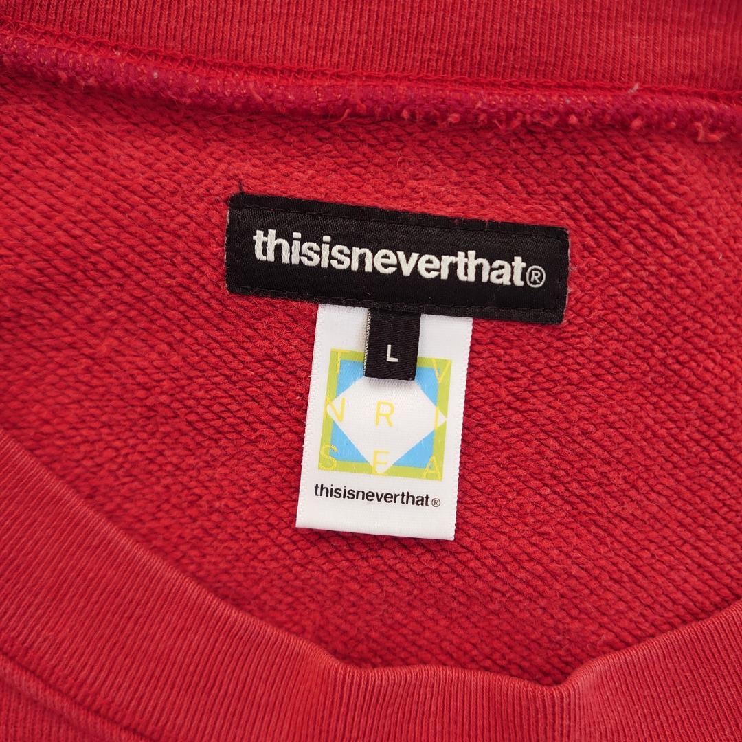 “this is never that ネバザ　ネバーザット　プリントスウェット