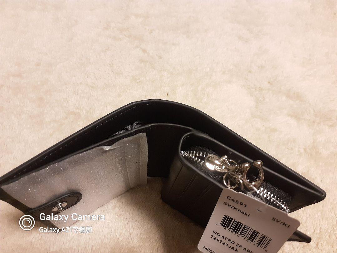 新品 コーチ COACH スヌーピー 二つ折り財布 C4591 ブラウン系