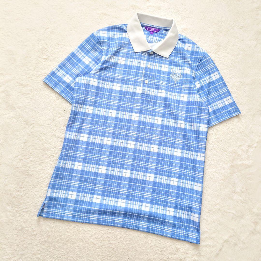 【即納】 刺繍 チェック GOLF BEAMS 未使用級 ポロシャツ メルカリ - 紋章 L メンズウェア
