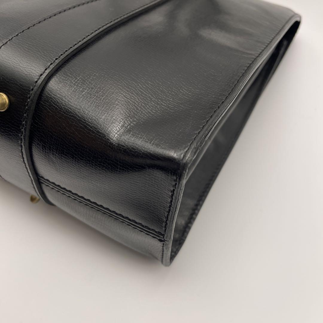 Felisi レザーハンドバッグ ブラック 美品 本革 トートバッグ13
