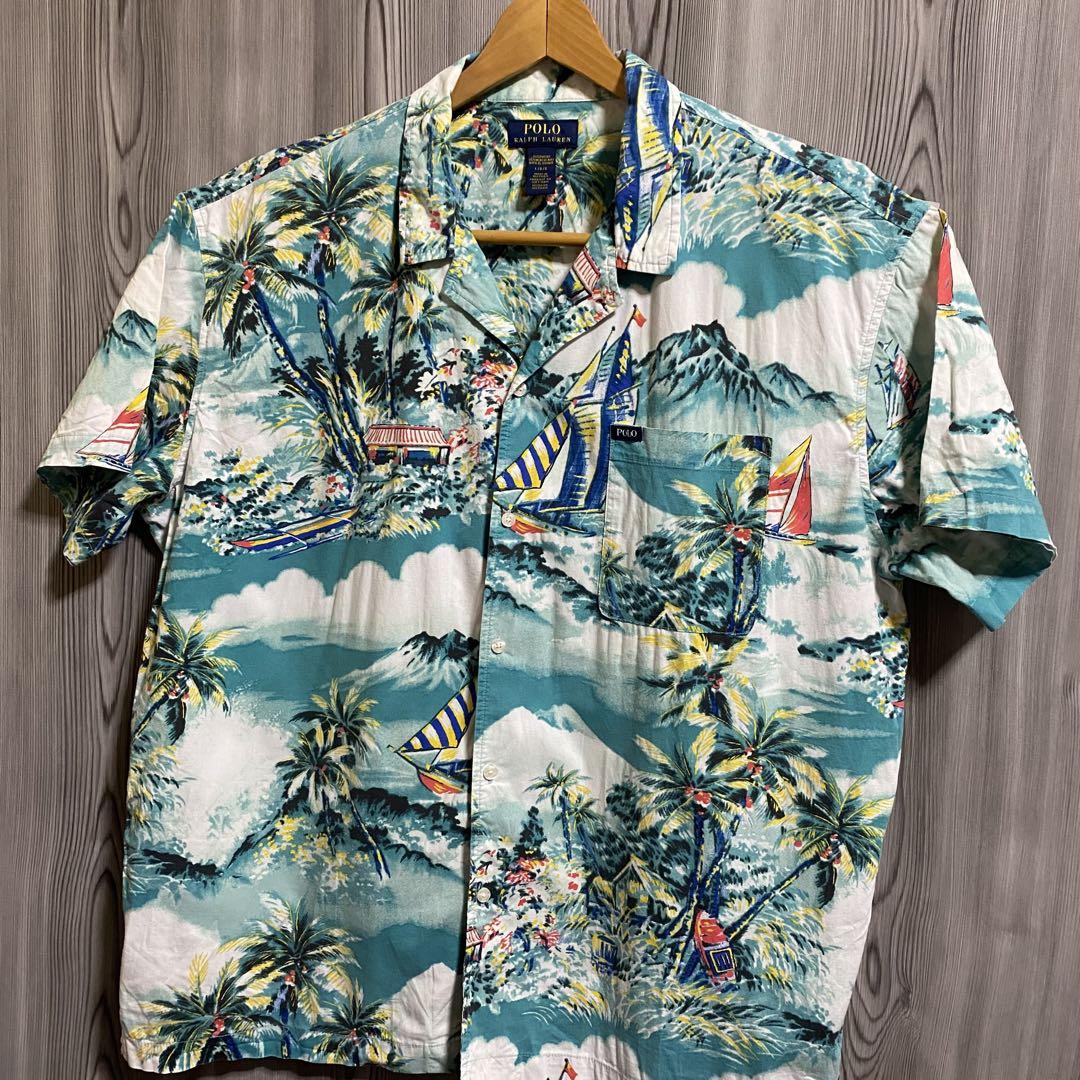 n1 POLO RALPH LAUREN開襟アロハシャツ