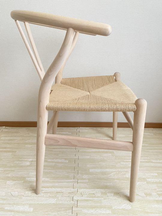 新作2022 正規品 ビーチ材ソープ仕上げ 座面45㎝ HYJlt-m27010748418 Yチェア HOT人気セール