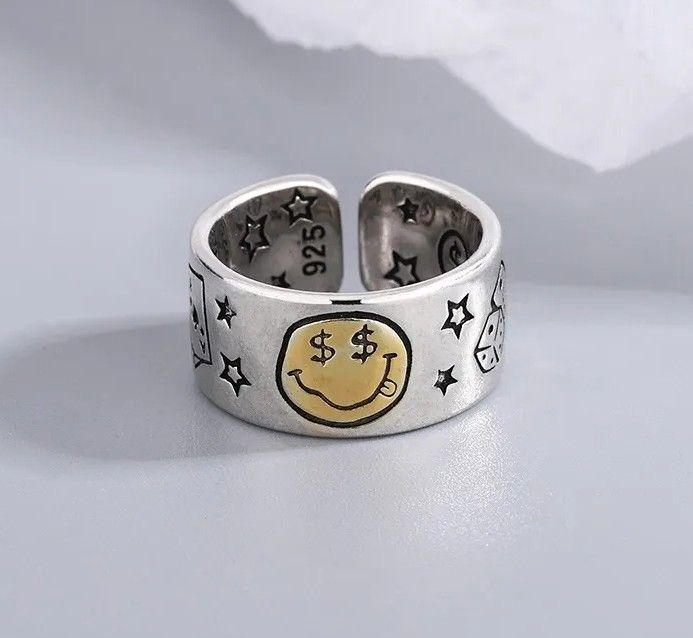 ニコちゃん シルバー リング$】SILVER925 925刻印入り 指輪