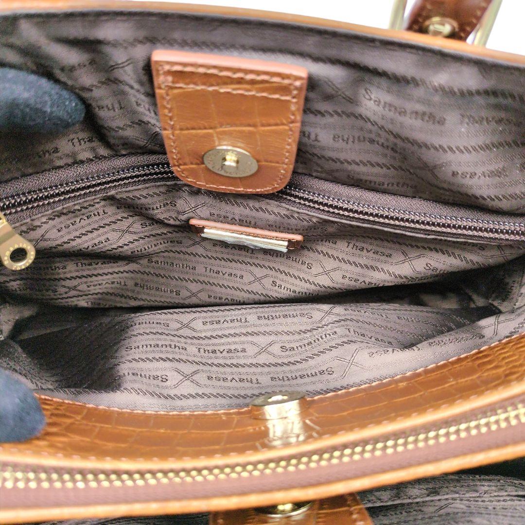 【美品】サマンサタバサ　2way　型押し　ショルダーバッグ　ハンド　0296