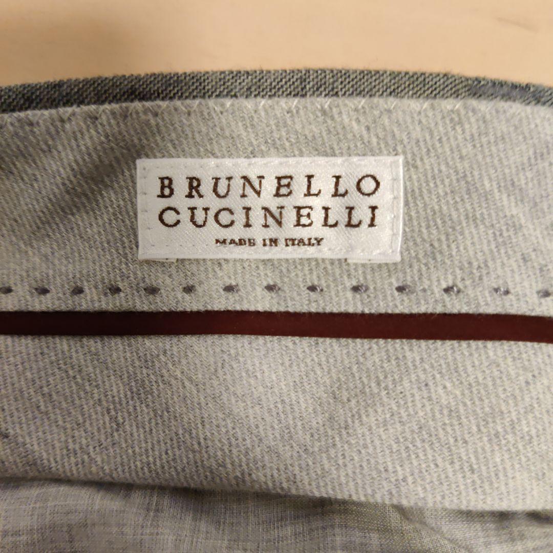 BRUNELLO CUCINELLI ライトグレー バージンウールスーツ 50 スーツ