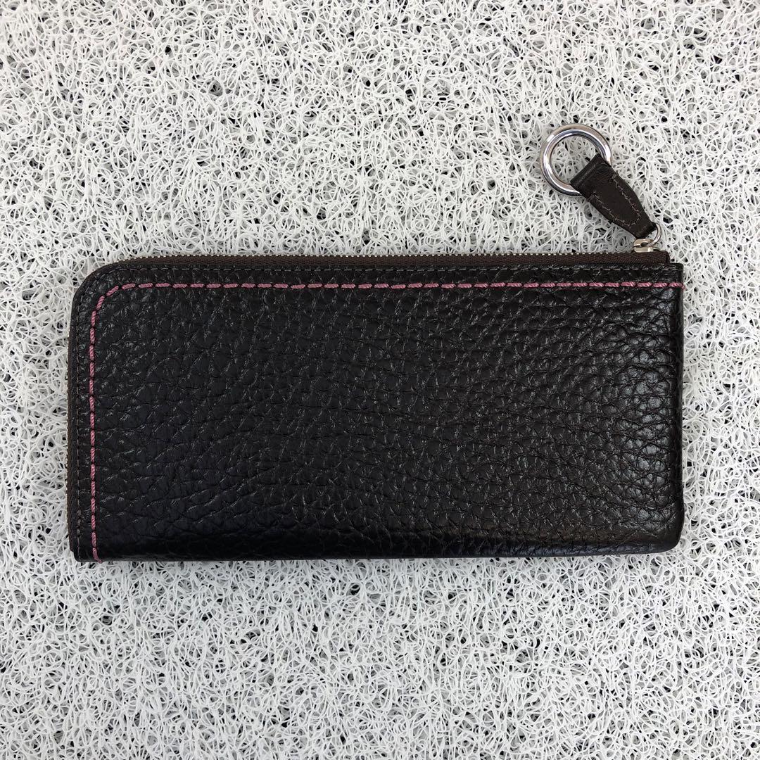 ★箱付き★ PELLE BORSA ペレボルサ 長財布 L字ファスナー ブラウン