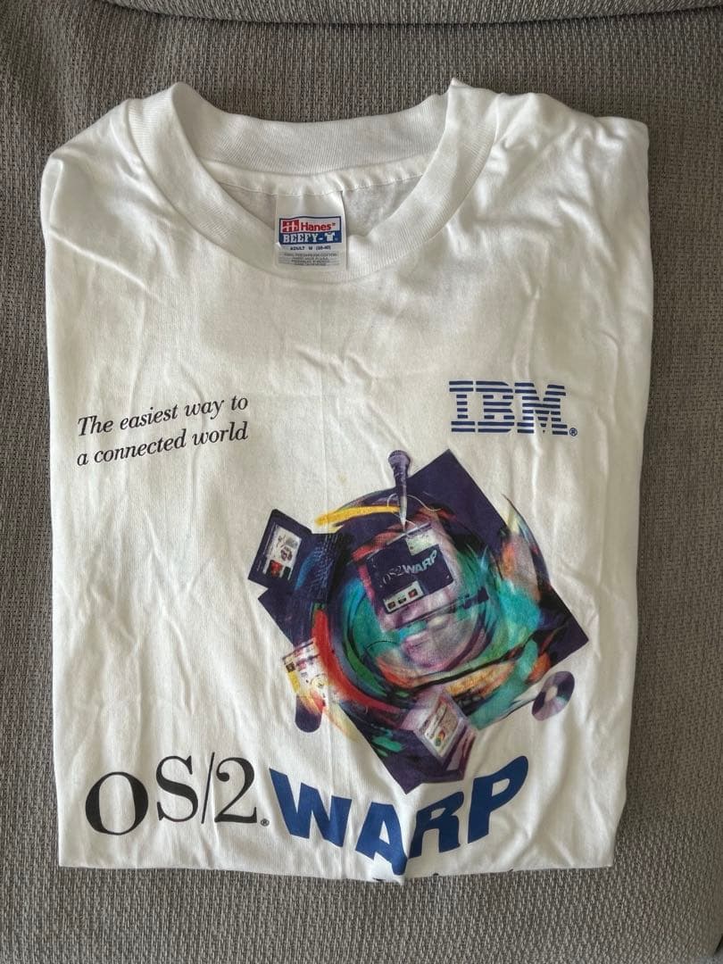 IBM OS/2 WARP Version 4 Tシャツ Mサイズ【デッド】