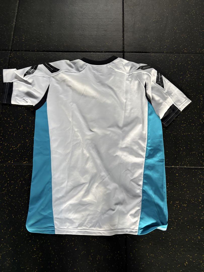 umbro サッカーシャツ Oホワイト/ターコイズ