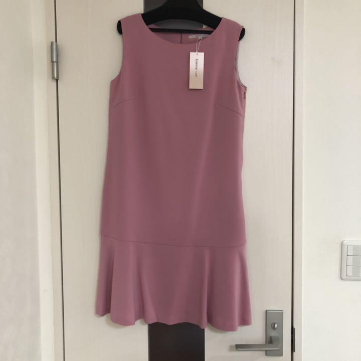 売り切り♡新品タグ付き♡アプワイザーリュクス♡裾フリルカラーワンピース♡濃ピンク 6tIY7-m27022551495 人気新作