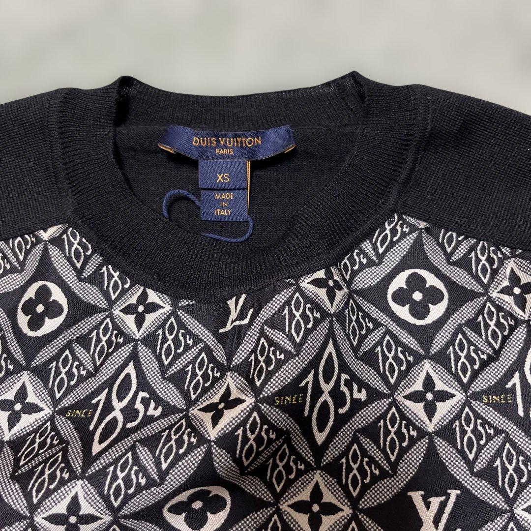 【未使用タグ付】LOUIS VITTON 半袖ウールニットTシャツ 箱入り包装 未使用タグ付】LOUIS VITTON 半袖ウールニットTシャツ 箱入り