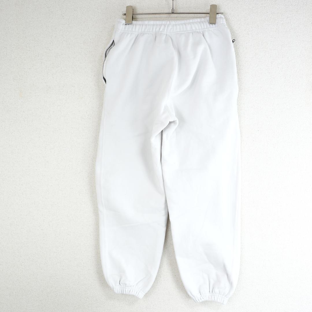 ナイキ　スウェットパンツ　白　XS　裾ゴム　ワンポイント　裏起毛