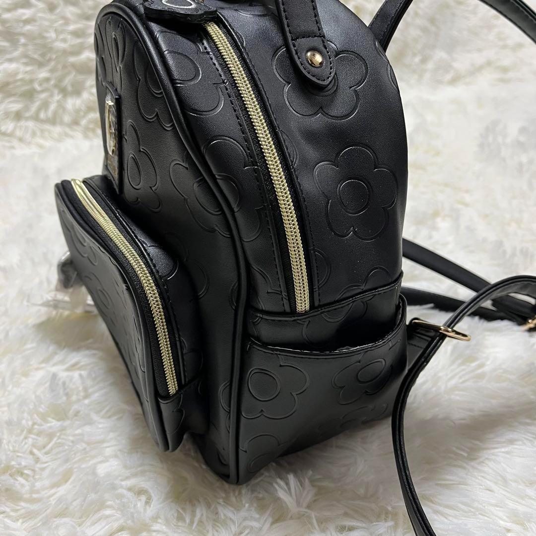 新品未使用　MARY QUANT　Disney　コラボ　リュック　ブラック