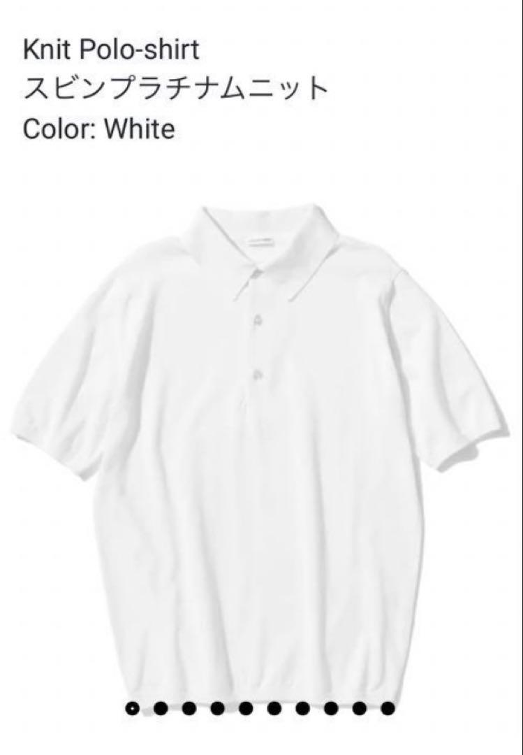 +CLOTHET　Knit Polo-shirt White size1