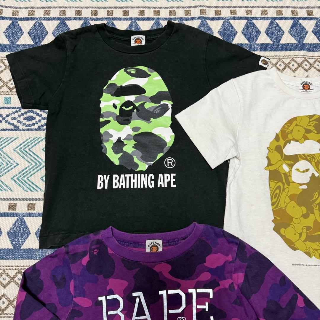 BAPE 迷彩柄 Tシャツ 3枚セット