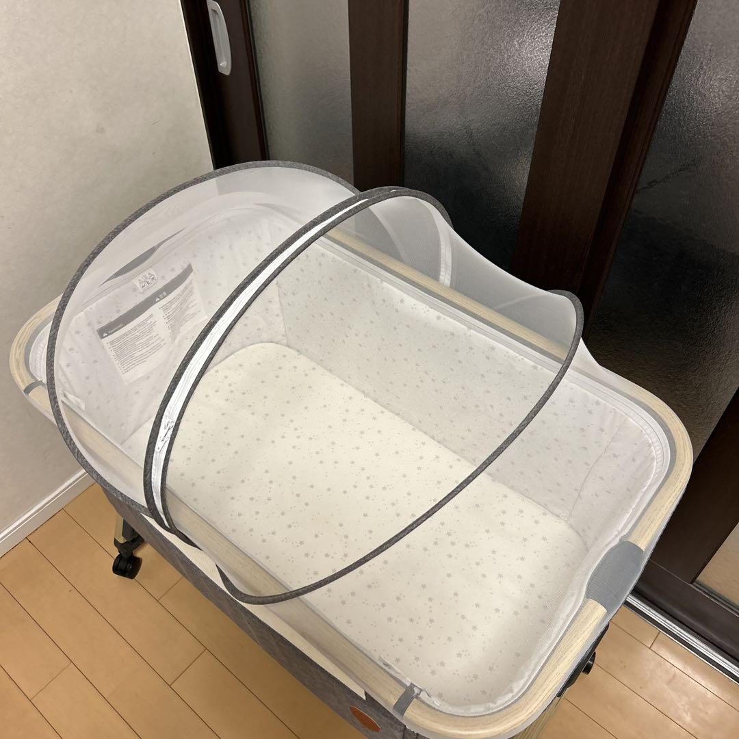 【美品】HZDMJ 折りたたみ式 ベビーベッド