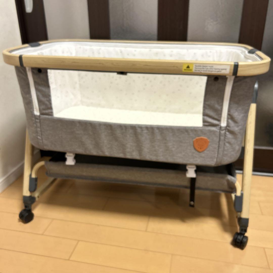【美品】HZDMJ 折りたたみ式 ベビーベッド