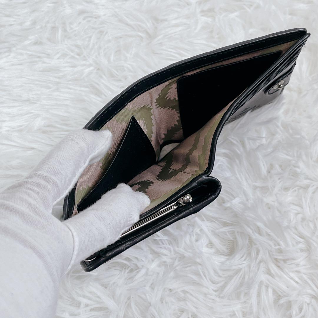 Vivienne Westwood がま口 二つ折り 財布 クロコ 型押し