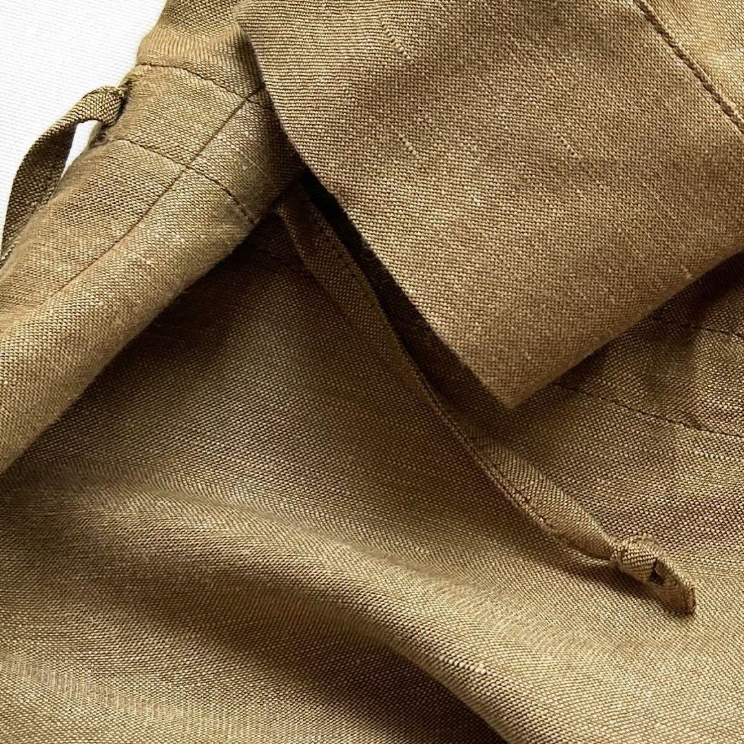 極美品 22/SS マルモア リネンラフブラウス 麻 羽織 手洗い可能
