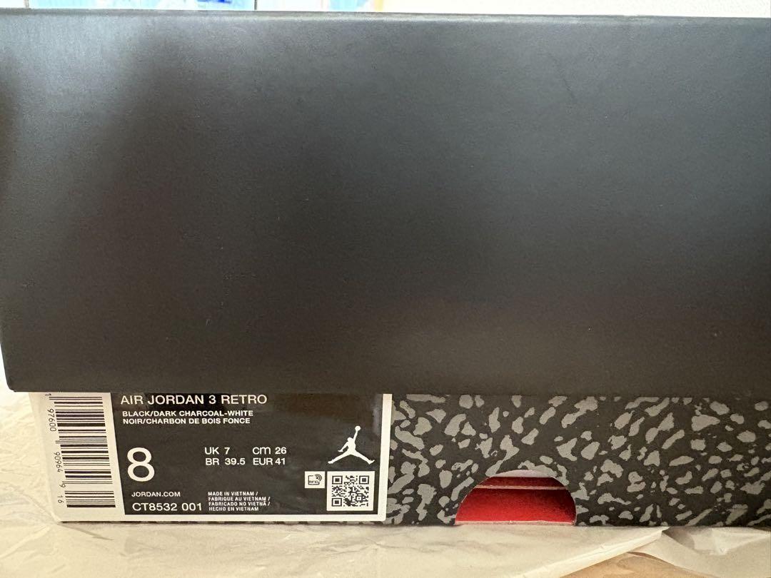 エアジョーダン3 ブラックキャット　新品