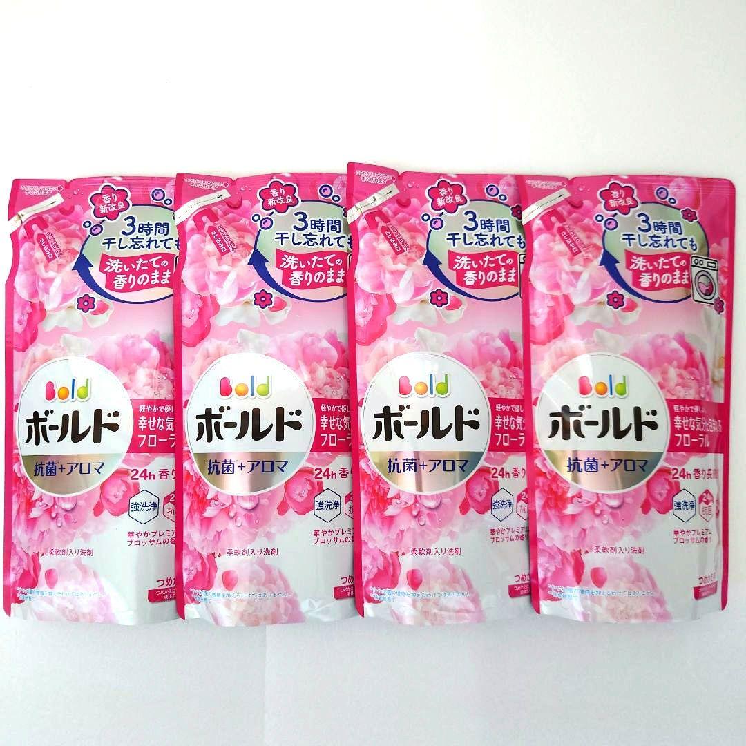 P＆G　ボールド　プレミアムブロッサム　抗菌アロマ　洗濯用洗剤　400g　40袋 ボールド P&G 洗濯洗剤 液体 プレミアムブロッサム 詰替 400g