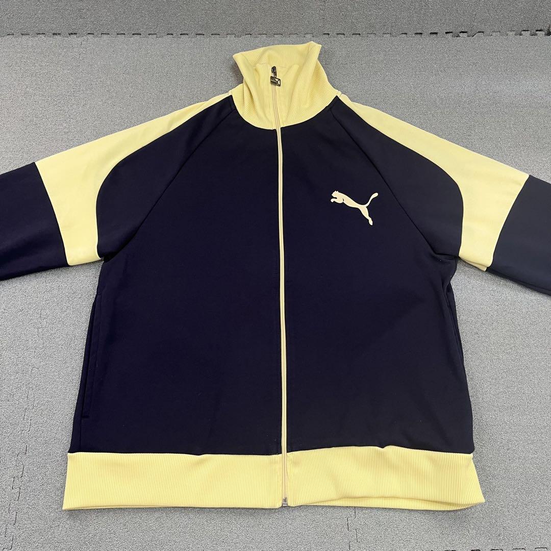 845 PUMA★ デカロゴ 切替 トラックジャケット バイカラー XL