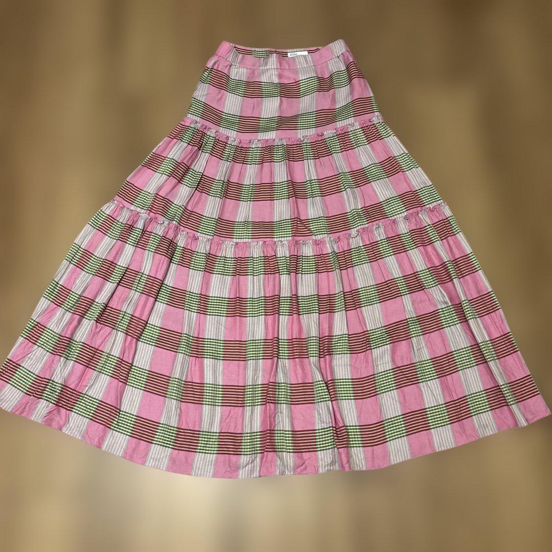 美品】ダブルスタンダードクロージング スカート クマ 総柄 38