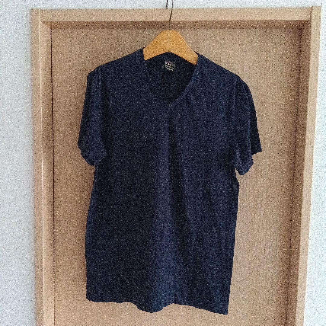 Mサイズ RRL Vネック 紺色 カットソー