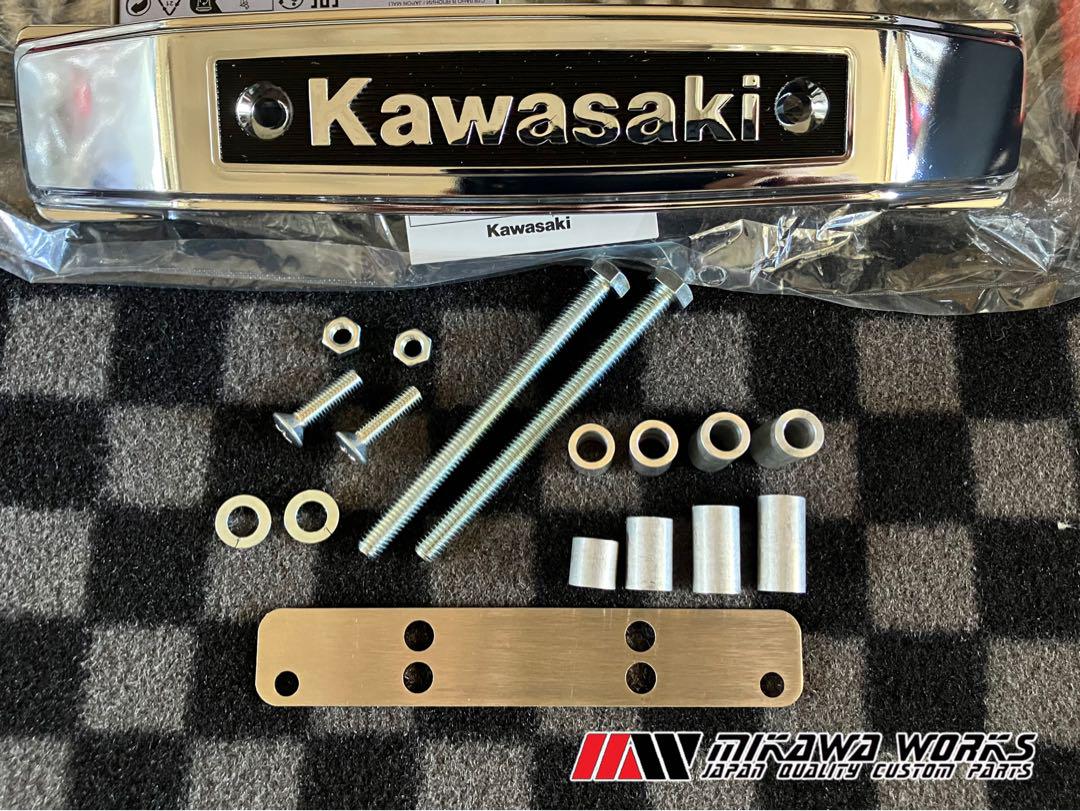 ゼファー 400 ゼファー χ フロント エンブレム 取り付け ステー セット