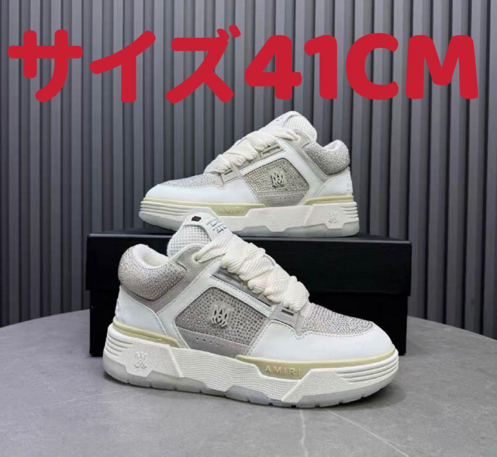 未使用AMIRI Ma-1 ロゴ スニーカー 41 - メルカリ
