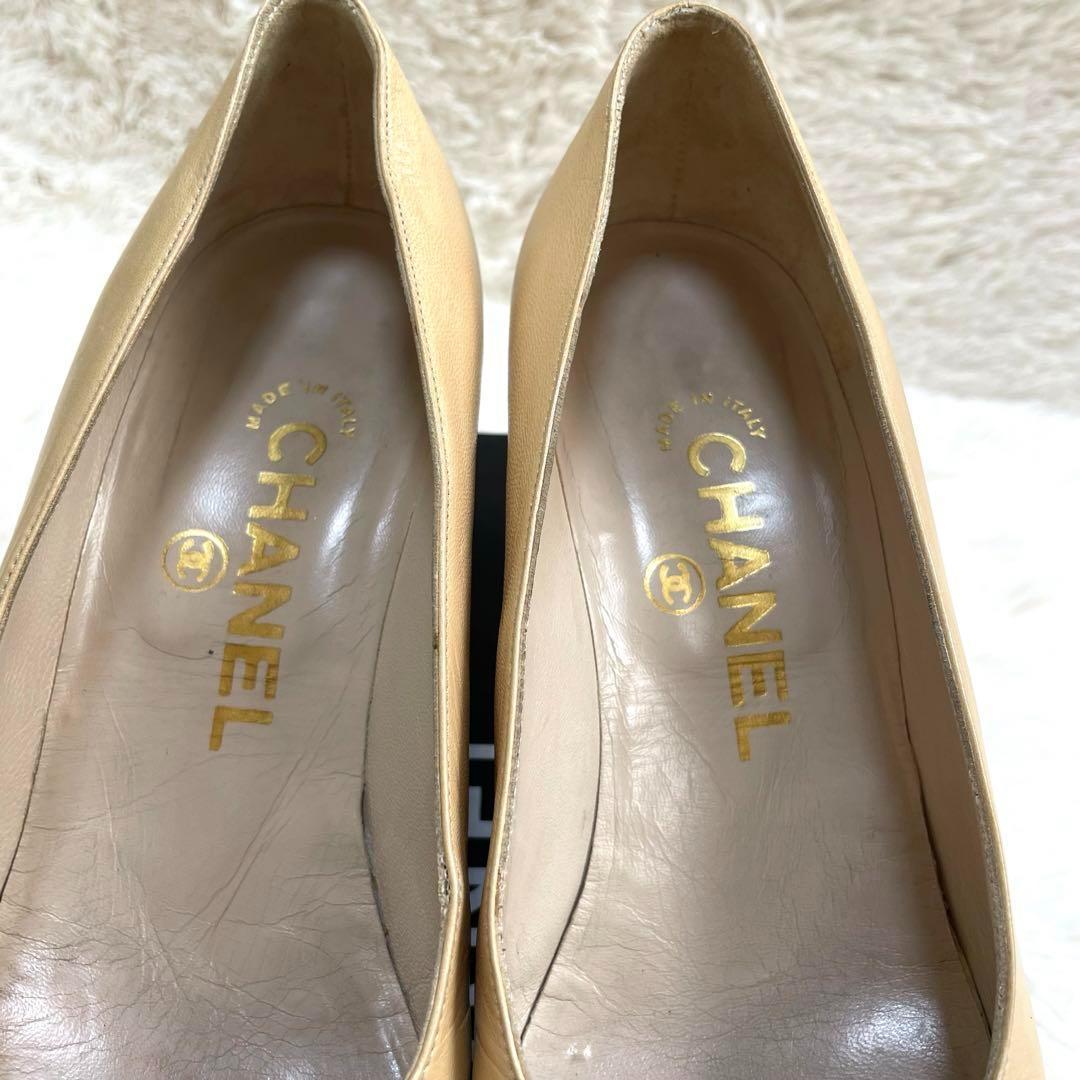 ✨高級✨CHANEL シャネル ココマーク パンプス バイカラー