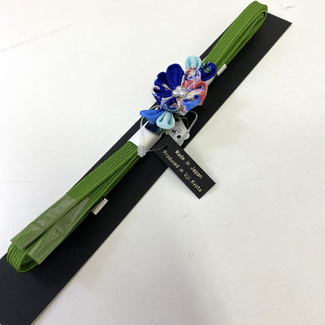 【和】16047o 和装小物　帯締め帯揚げ帯留セット　三分紐　つまみ細工　花帯留