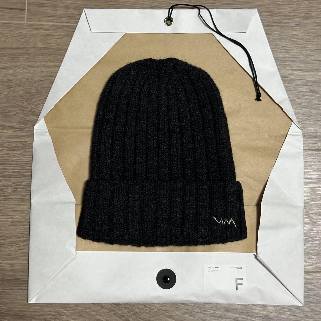 visvim KNIT CAP (WOOL) BLACK 新品未使用品