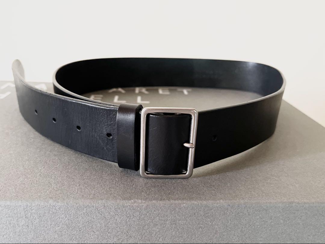 美品 マーガレットハウエル ワイドレザーベルト 2.5万