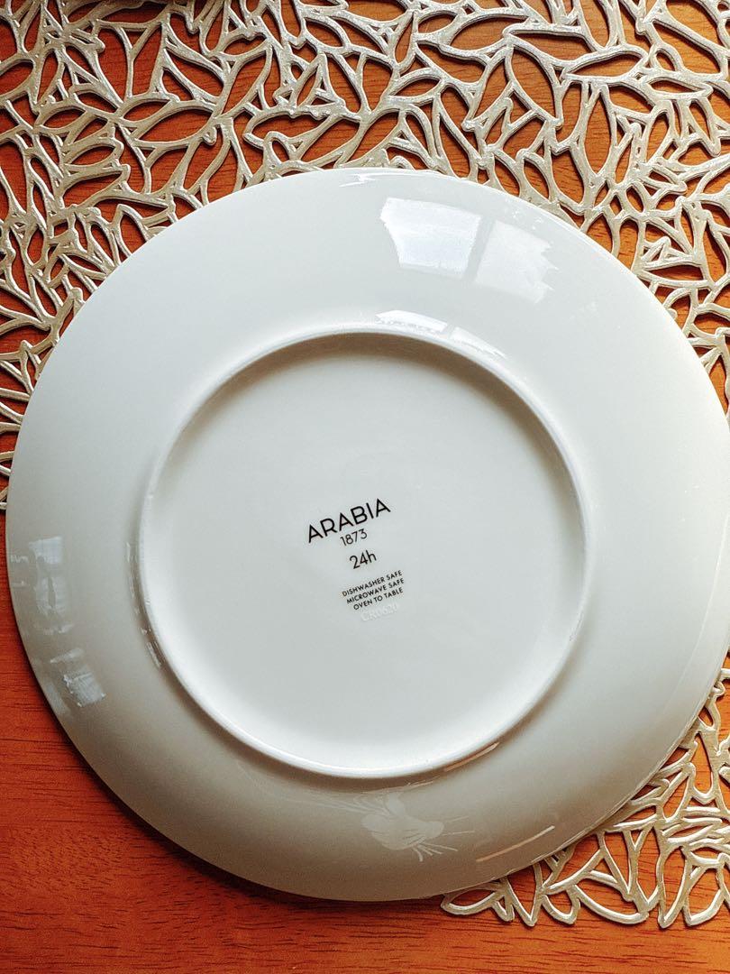 ARABIA アラビア　24h プレート　20cm ブルー　４枚セット