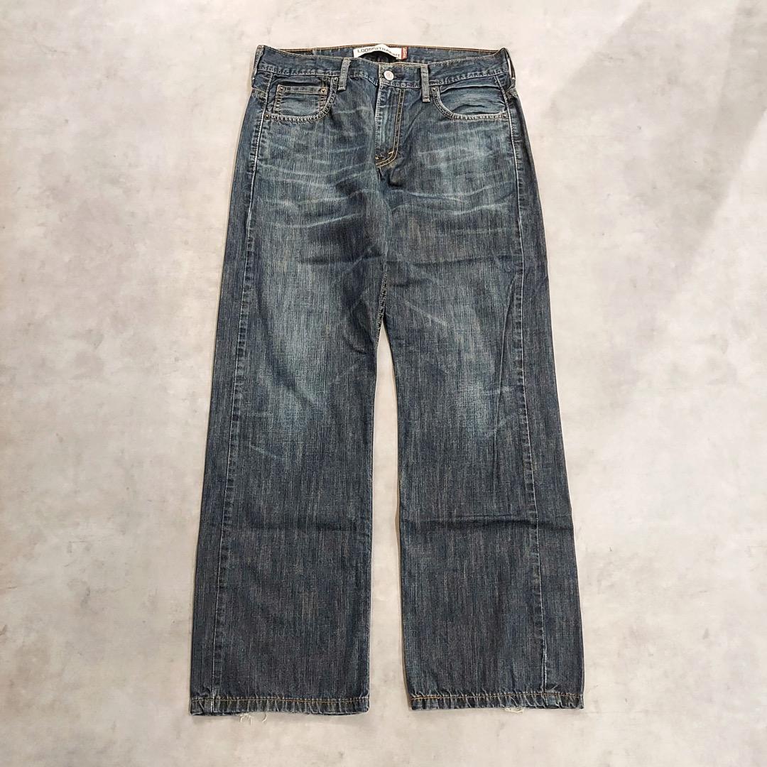 リーバイス569 Levis W30 ダークブルーデニム 青 ヒゲ 15600