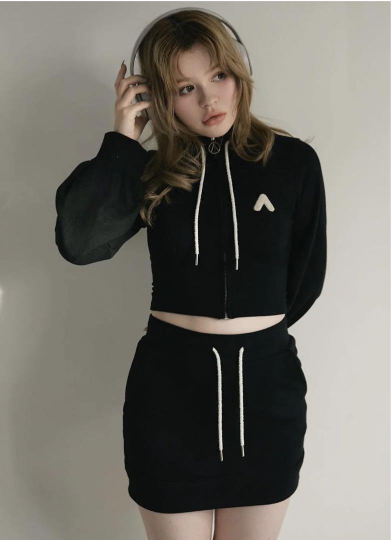 andmary アンドマリー Willow line tops black ANDMARY】Willow line tops