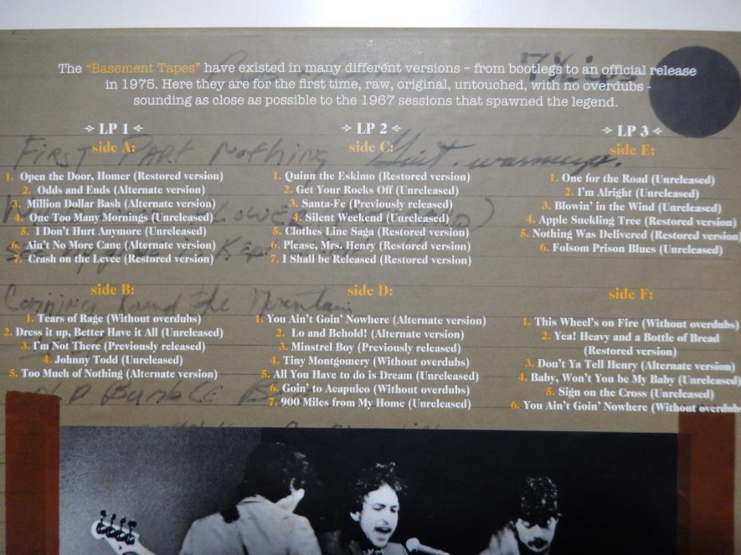 bob dylan basement tapes raw lp 3枚組　輸入盤