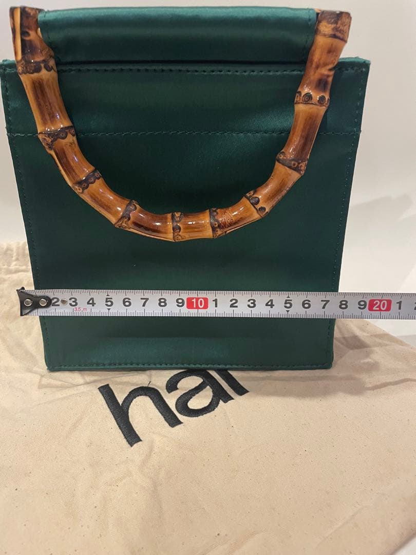 hai ミニバッグ バンブーハンドル グリーン hai ミニバッグ バンブーハンドル グリーン