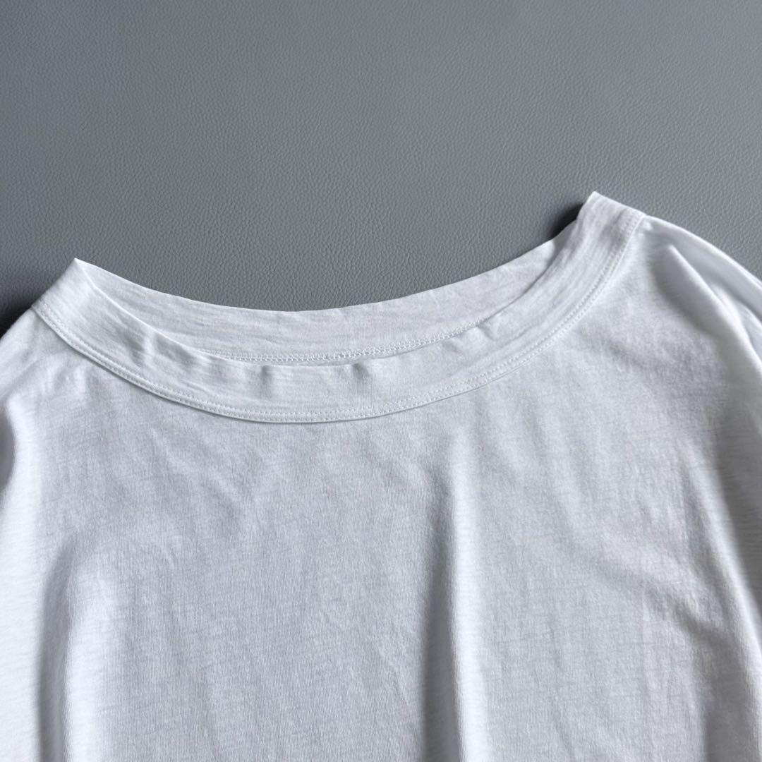 45R コットン ドルマンスリーブ ビッグ Tシャツ ロゴ刺繍