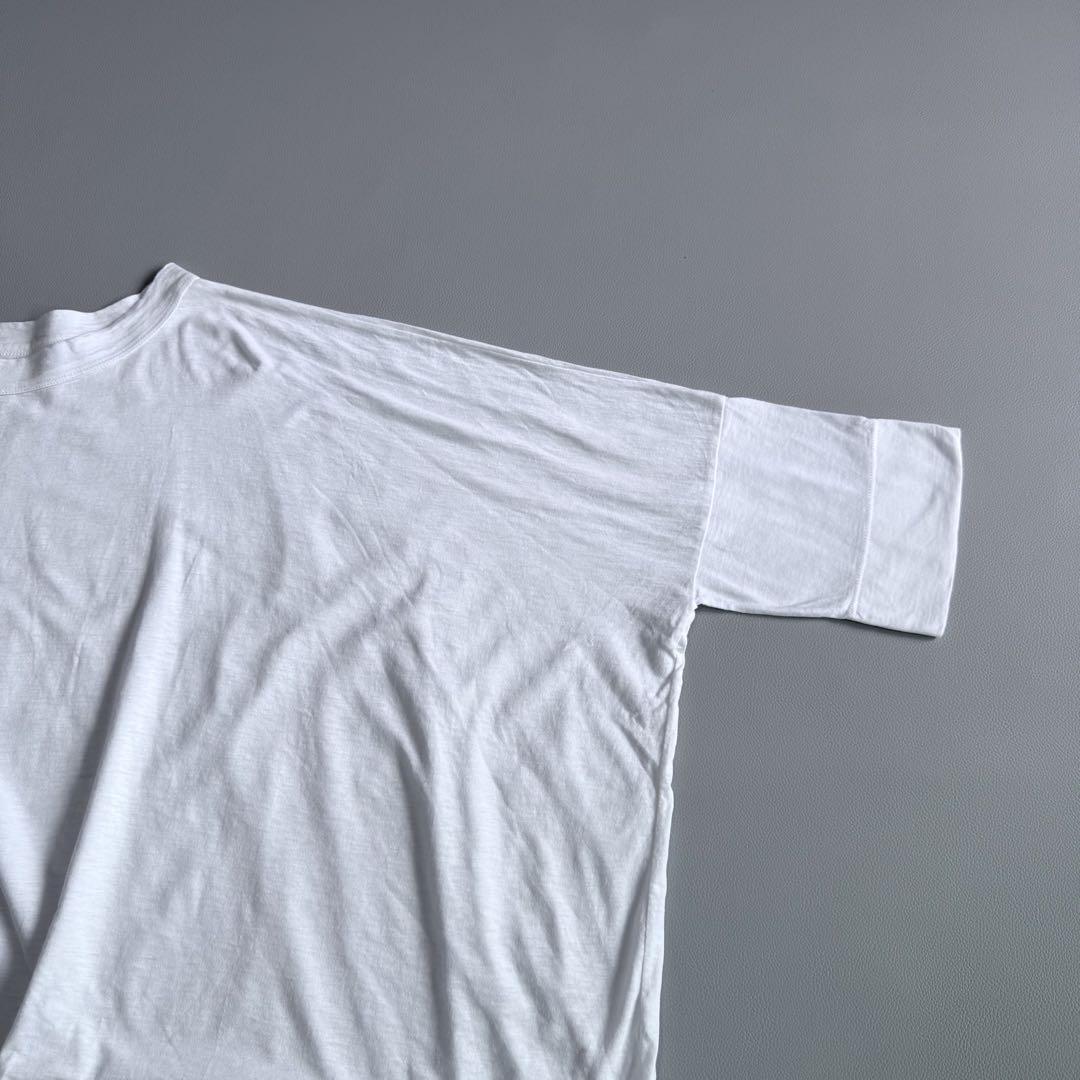 45R コットン ドルマンスリーブ ビッグ Tシャツ ロゴ刺繍