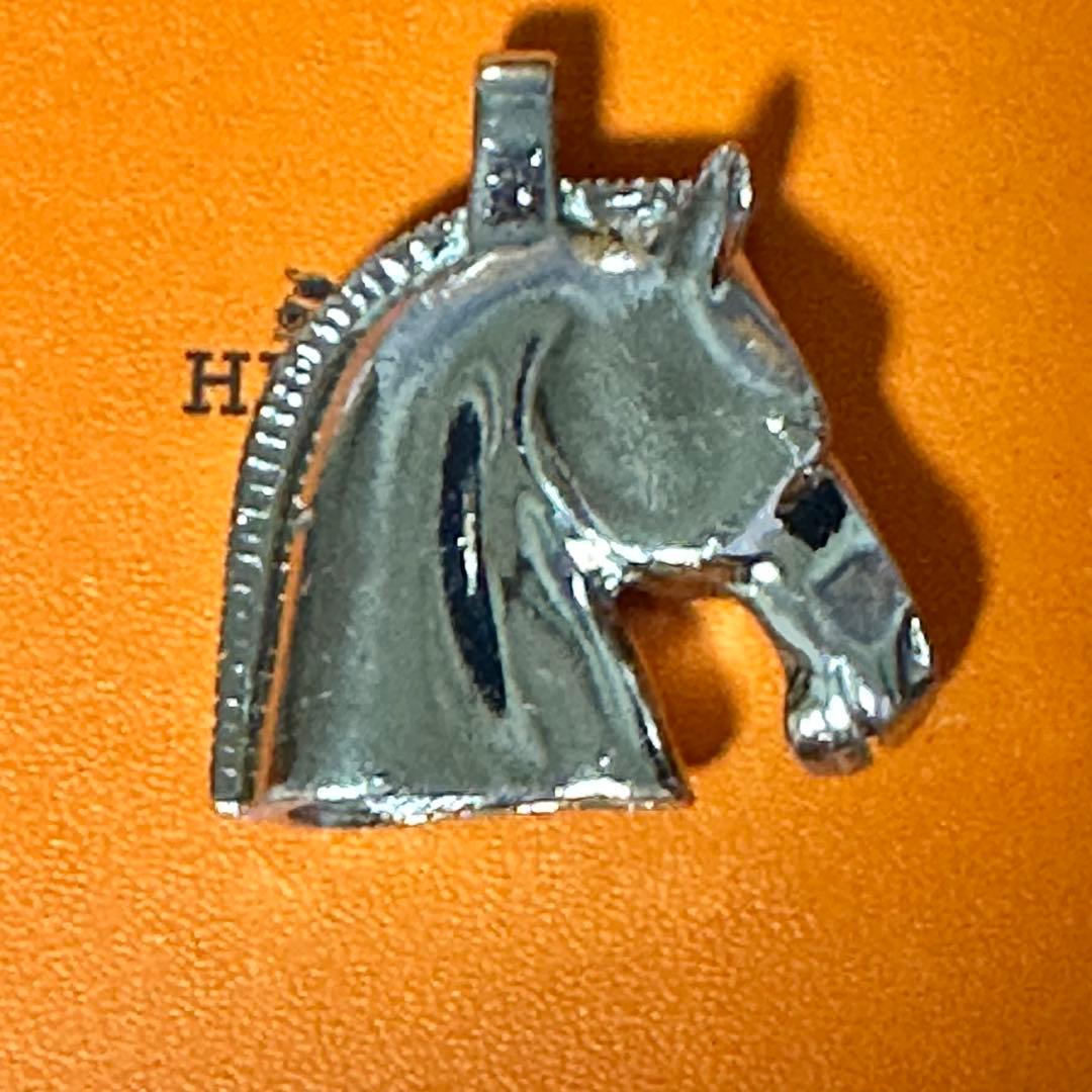 エルメス　HERMES ジュバル　ネックレス　チャーム　シルバー　馬　ホース
