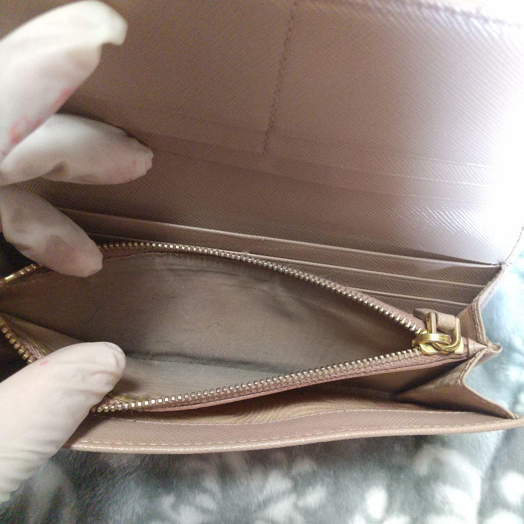 PRADA サフィアーノレザー 長財布 ベージュ